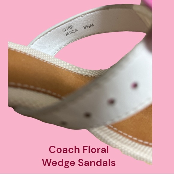 EUC 🤍 Coach Jesica Espadrille Wedge Sandal 🤍 Size 8.5 MSRP $149 - Picture 5 of 9